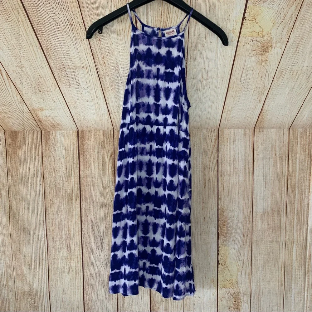 Mossimo Blue Tye Die Mini Summer Small Dress - Picture 3 of 10